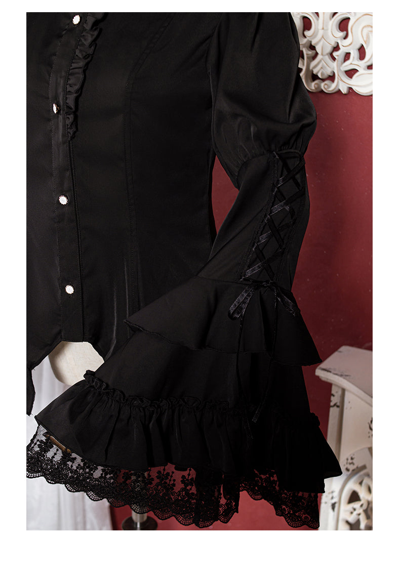 Gothic Lolita Halloween Blouse, Bat Inspired - image 13