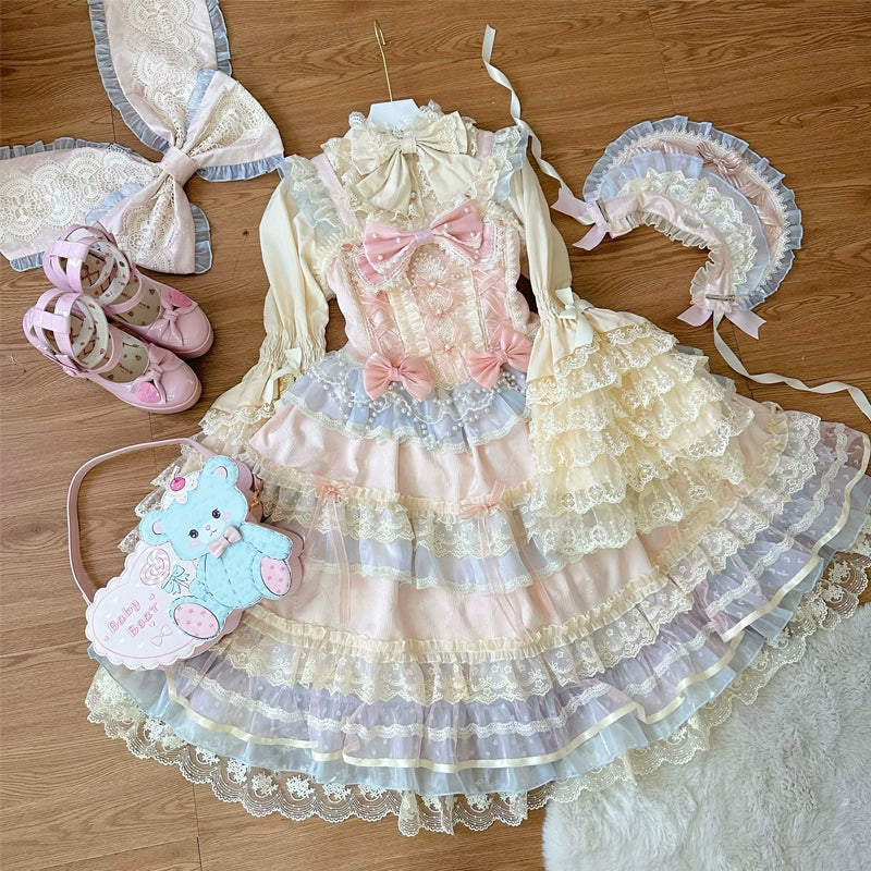Star Love Song - Wedding Sweet Lolita JSK Suit Doll-like Dress - image 21