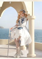 Crumbling Skeleton - Ouji Lolita Fishbone Embroideried Vest & Pants Suits - image 16