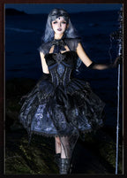 Bone Dragon - Gothic Lolita Corset JSK Dress Set with Embroidery - image 29