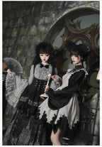Raven's Night Song Oriental Gothic Lolita Dress Set - image 6