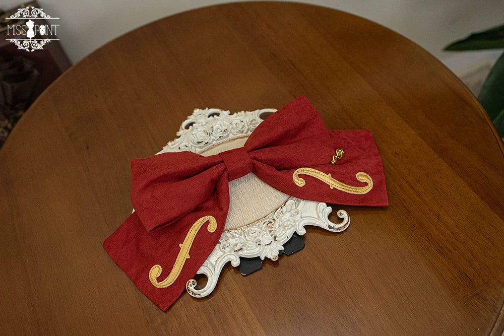 Golden Movement - Lolita Accessory Brooch Bow Tie KC - image 22