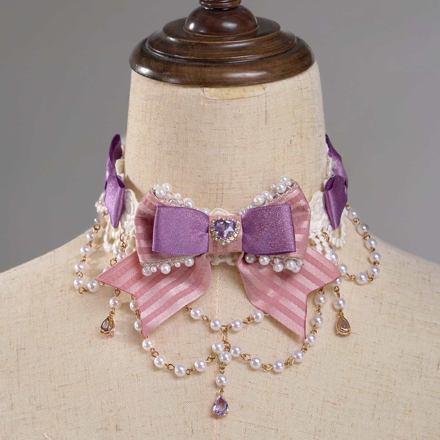 Antique Gem Fragrance Lolita Purple JSK Dress Set - image 20