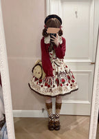 Kawaii Lolita Chocolate Color Cotton Socks - image 28