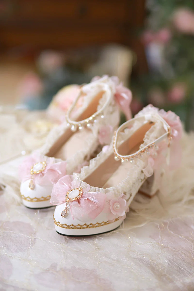 Gorgeous Bridal Lolita Shoes with 3 Heel Heights - image 1