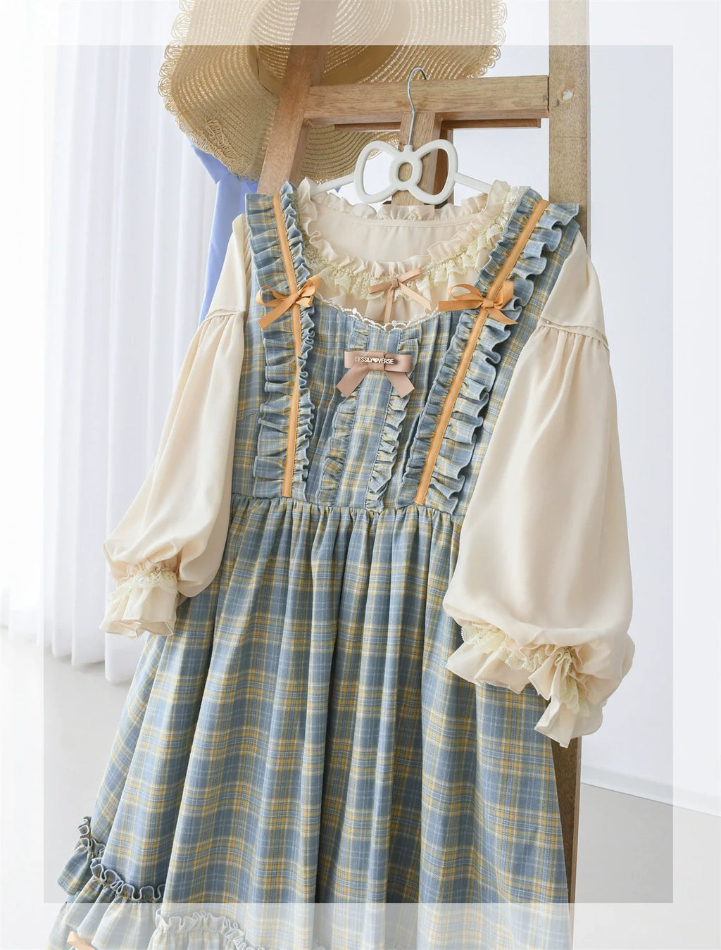 Green Fairy Tales Classic Plaid Plus Size Lolita JSK Dress - image 18