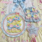 Creamy Celestial - Sweet Lolita Cuffs Handmade Lace Cuffs - image 15