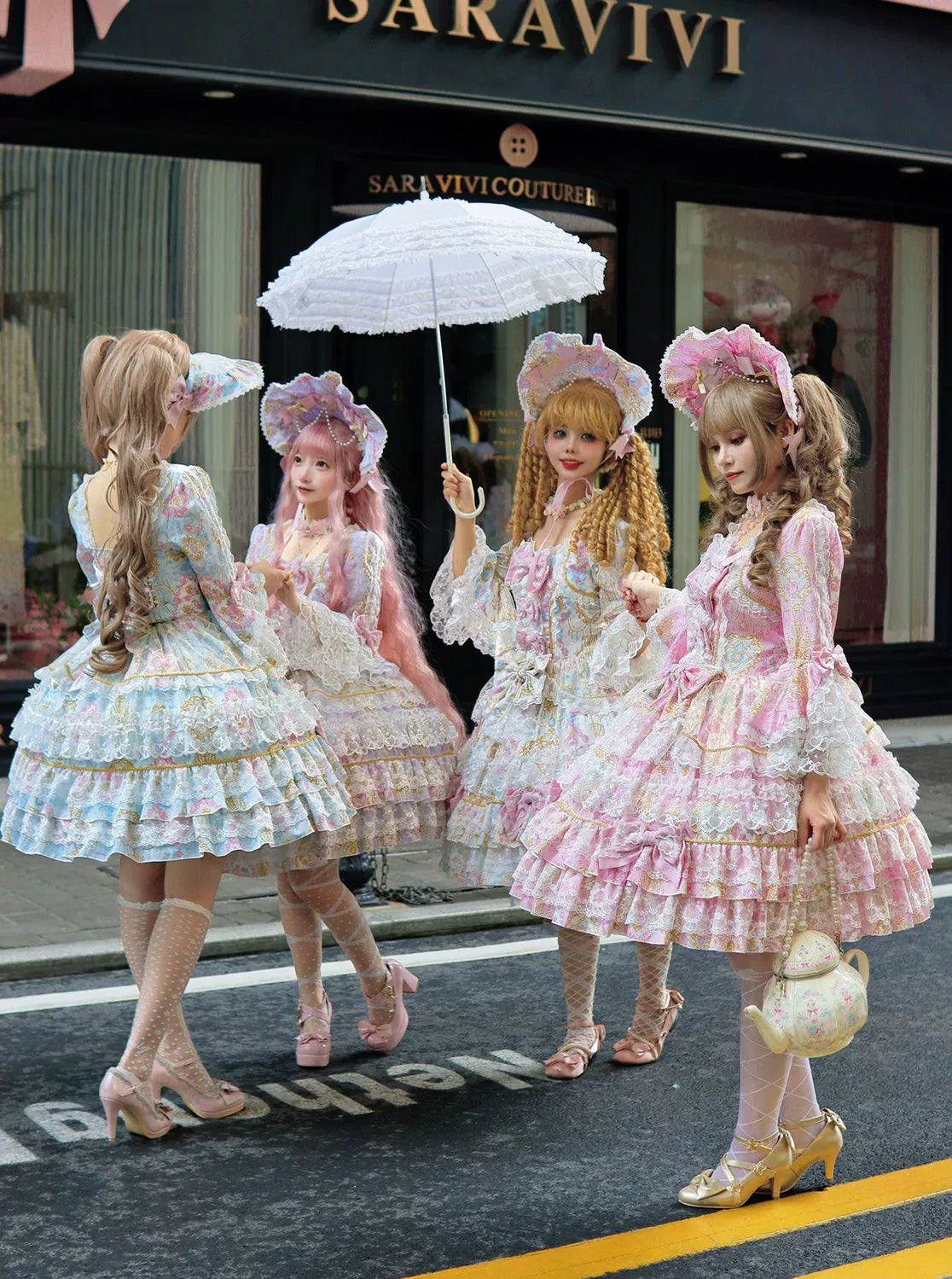 Candlelight Sonata - Sweet Lolita Long-Sleeve OP Dress - image 2