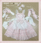 Little Dessert Chef - Old School Lolita JSK Dress, Cream-Like Ruffle and Accessories - image 19