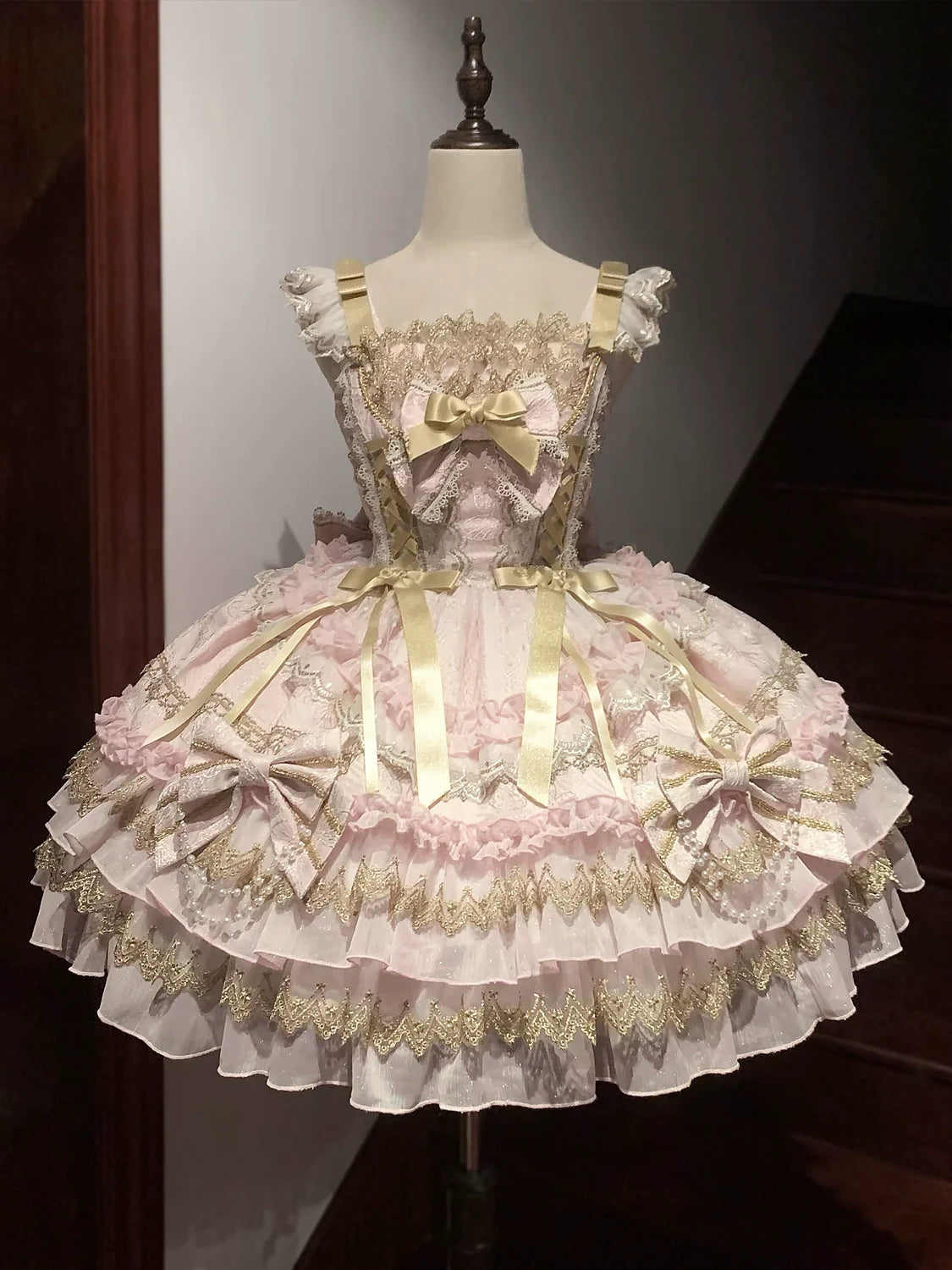 Gilded Memories Princess Lolita Tiered JSK Dress - image 13