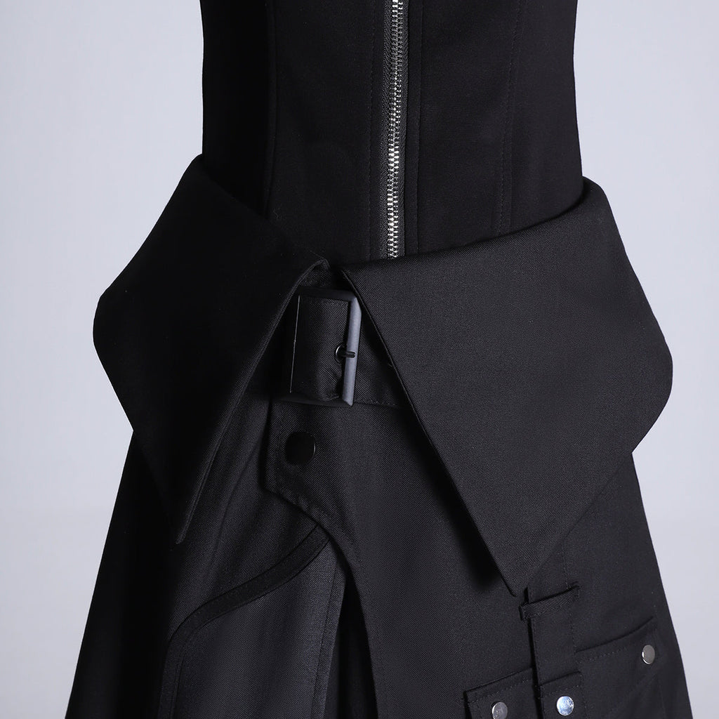 Nightblade Black Ouji Lolita Apron Pants Suit - image 16