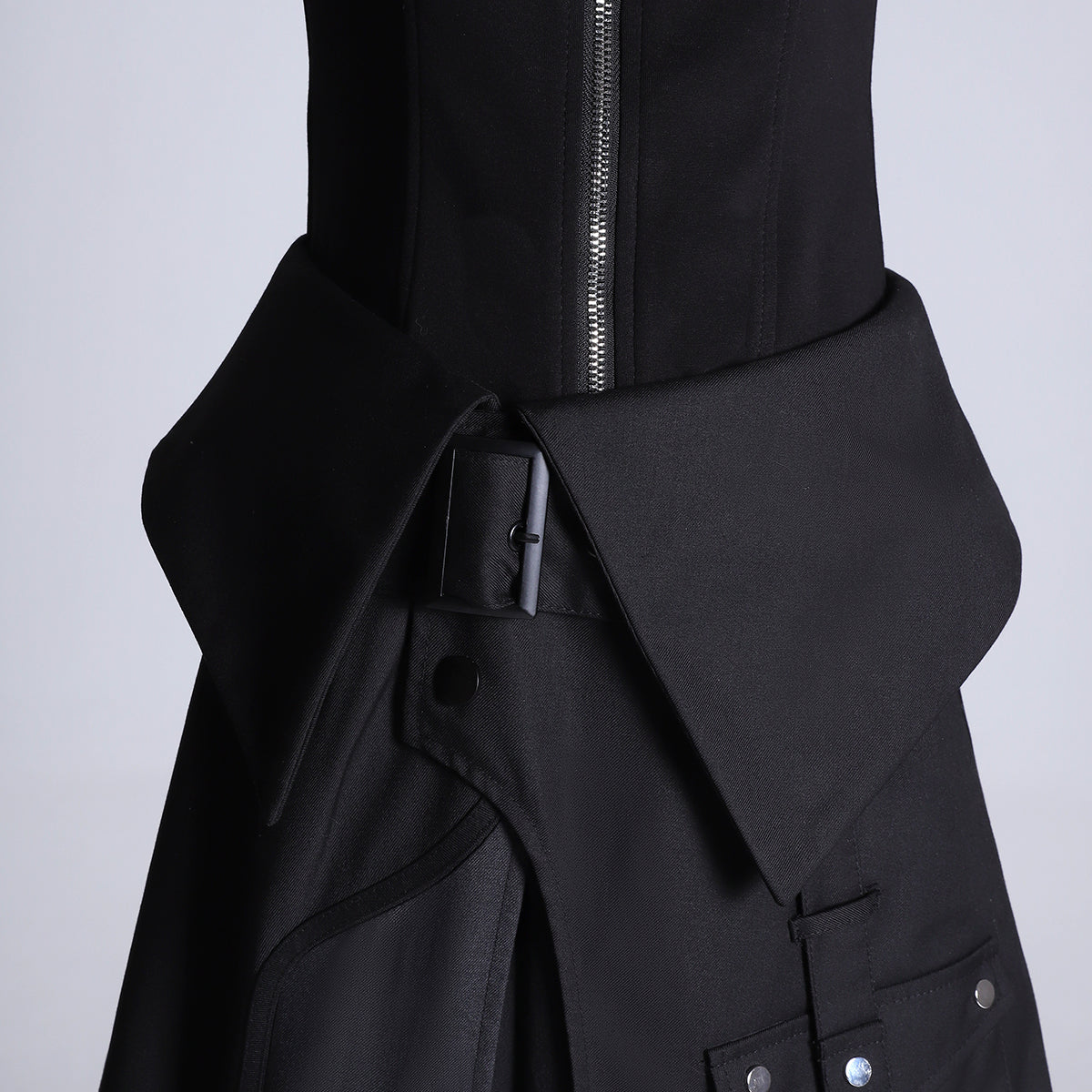 Nightblade Black Ouji Lolita Apron Pants Suit - image 16
