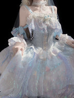 MermaidTears - Wedding Lolita JSK Dress, Ocean Theme - image 19