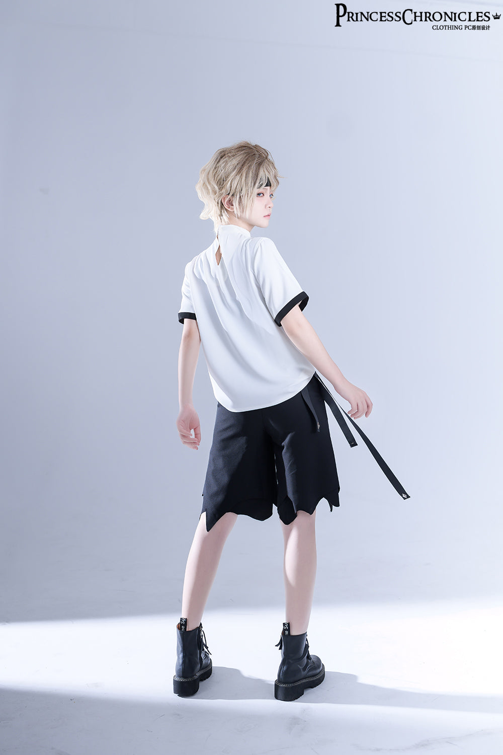 LueYingGuiTan - Embroidered White Ouji Lolita Shirt - image 8