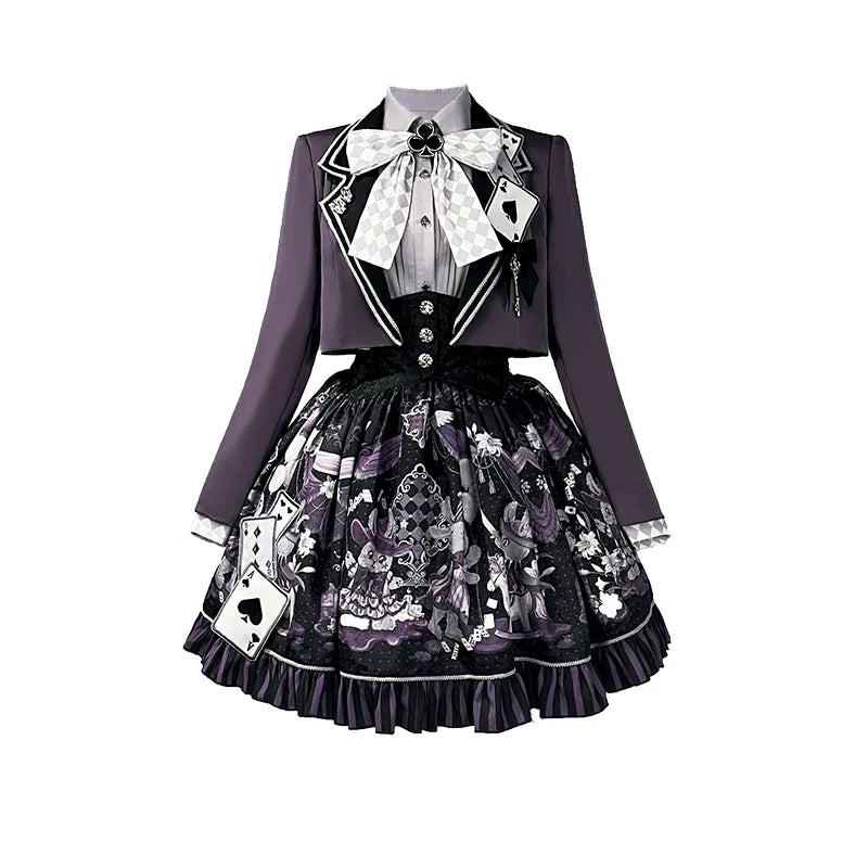 Magic Troupe - Gothic Lolita Outfit, Bunny Printed Skirt - image 17