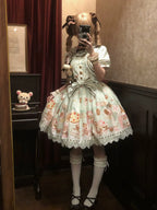 Dream Teahouse - Dessert Print Kawaii Lolita OP Dress Suit - image 32