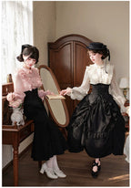 Blake - Boning Gothic Lolita Mermaid Skirt, Lifted-hem SK and Accessories - image 5