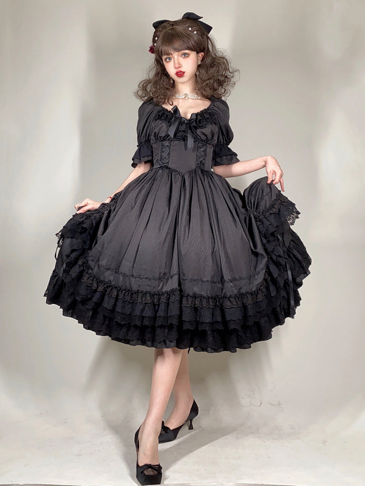 CLA Vintage French Lolita OP Dress - image 3