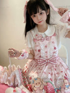 Rabbit Berry Gift Box - Sweet Lolita Salopette and Dress Set - image 29