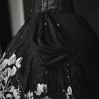 Bone Theater - Gothic Lolita Waist Corset Black Slimming Corset - image 5