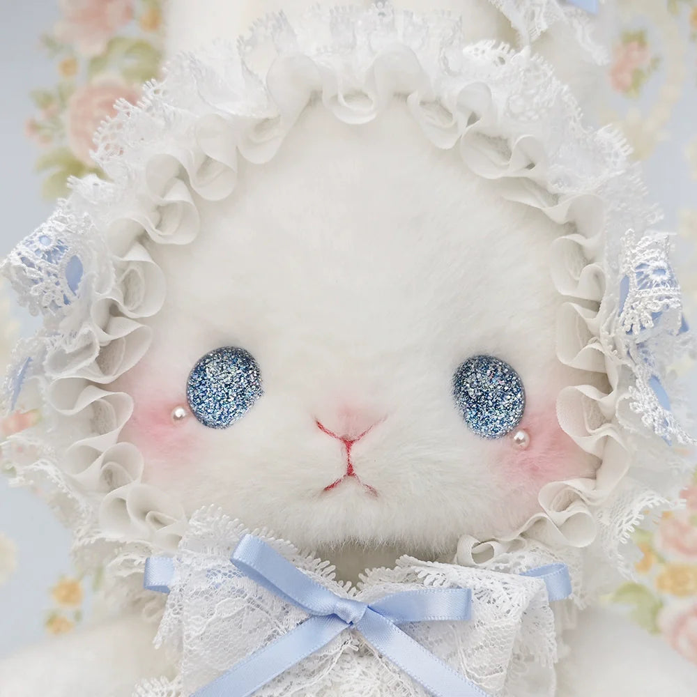 Posable Plush Bunny Lolita Bag with Detachable Pearl Chains - image 9