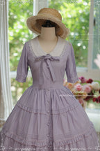 Lacey 2.0 - Classic Lolita OP Lace Collar Open Front Dress - image 11