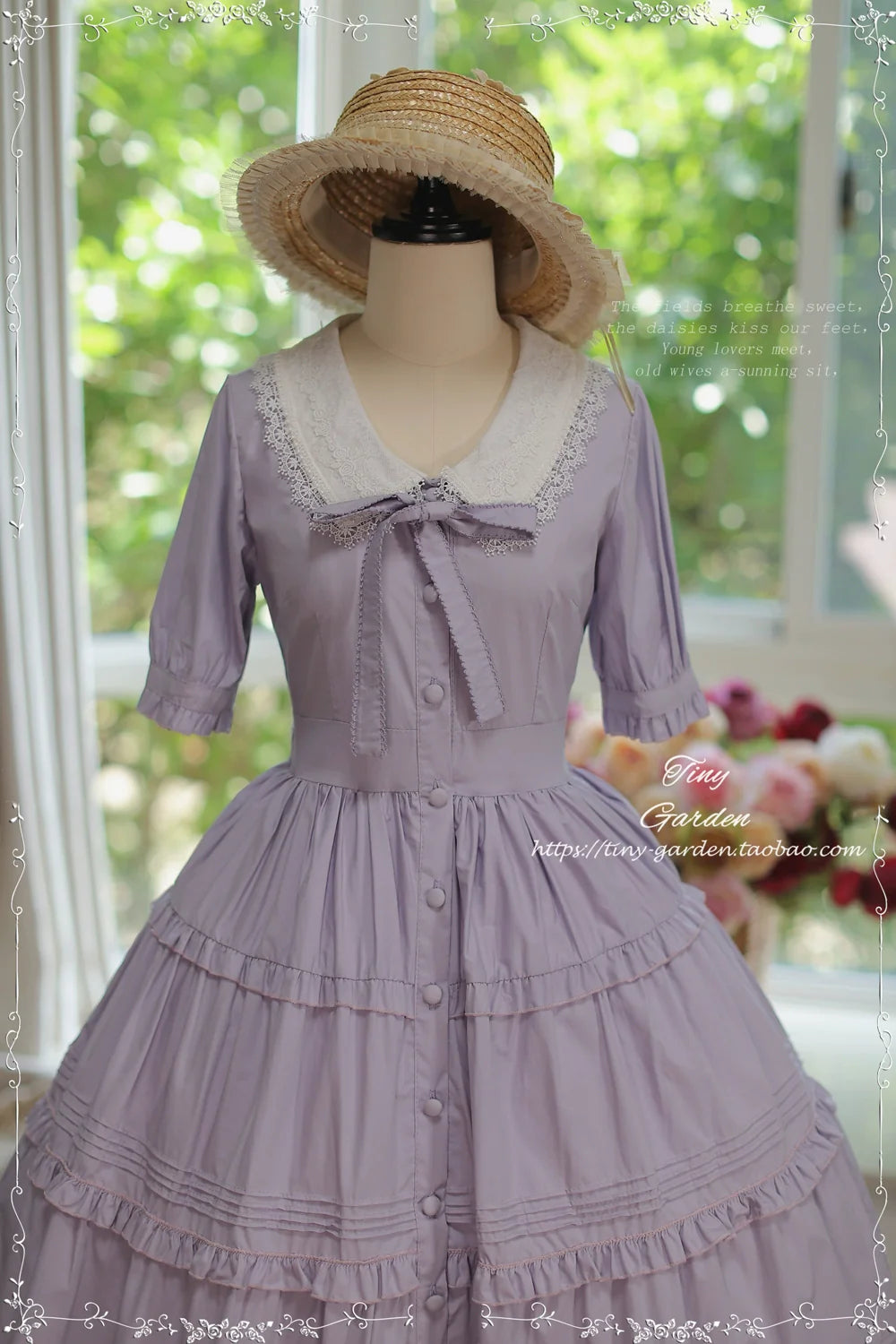 Lacey 2.0 - Classic Lolita OP Lace Collar Open Front Dress - image 11
