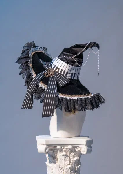 Black and White Sonata - Ouji Lolita Vest Suit and Vintage Lolita OP Dress - image 33