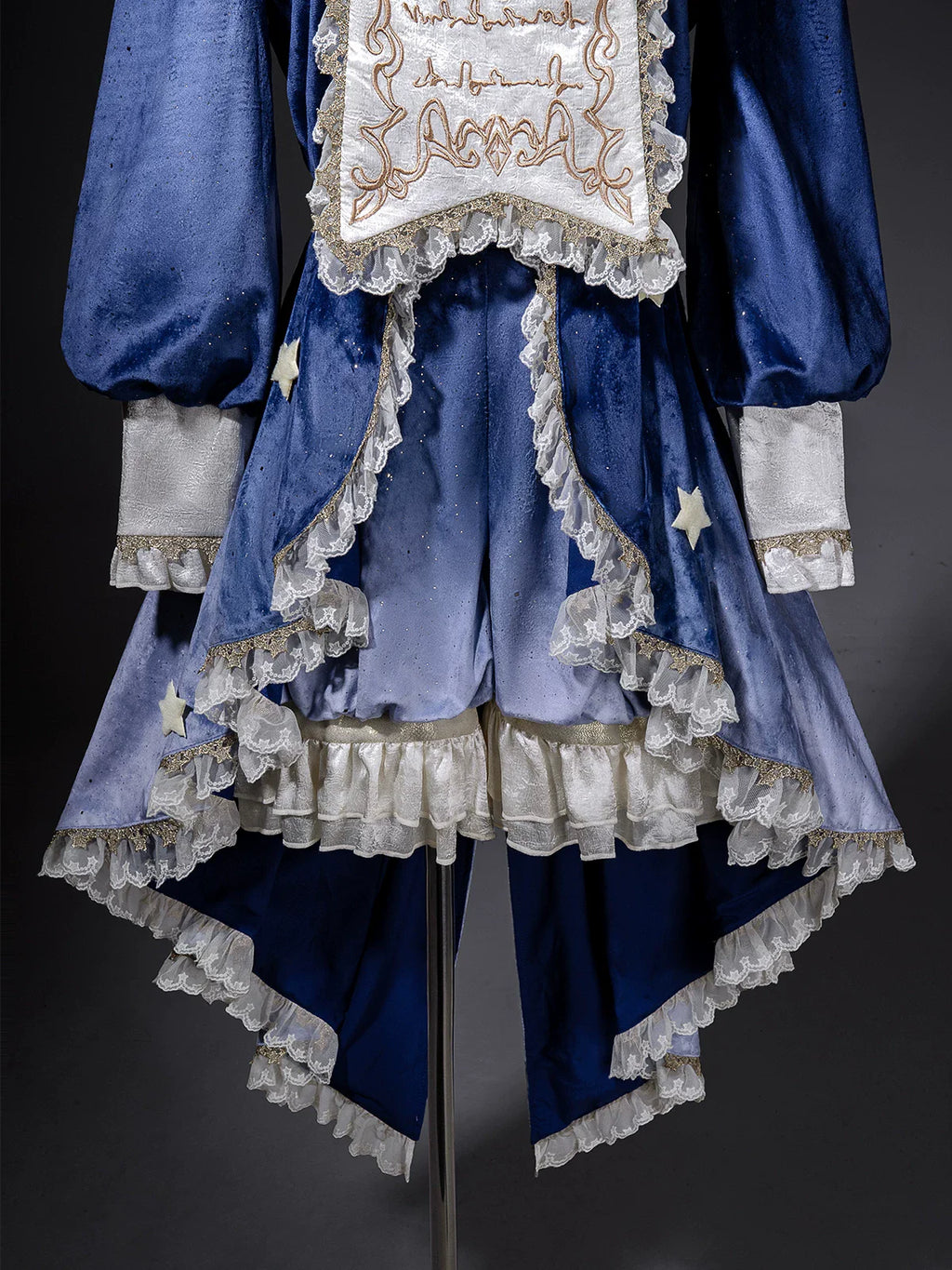Dream Cloud - Ouji Lolita High-Low Tailcoat, Puffy Lantern Shorts - image 7