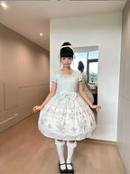Jenny Flower - Cotton Old School Lolita Floral OP Dress - image 6