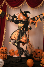 Halloween Gothic Lolita JSK Dress, Pumpkin-inspired Dress - image 10