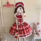 Strawberry Tale Sweet Lolita Strawberry Print JSK - image 17