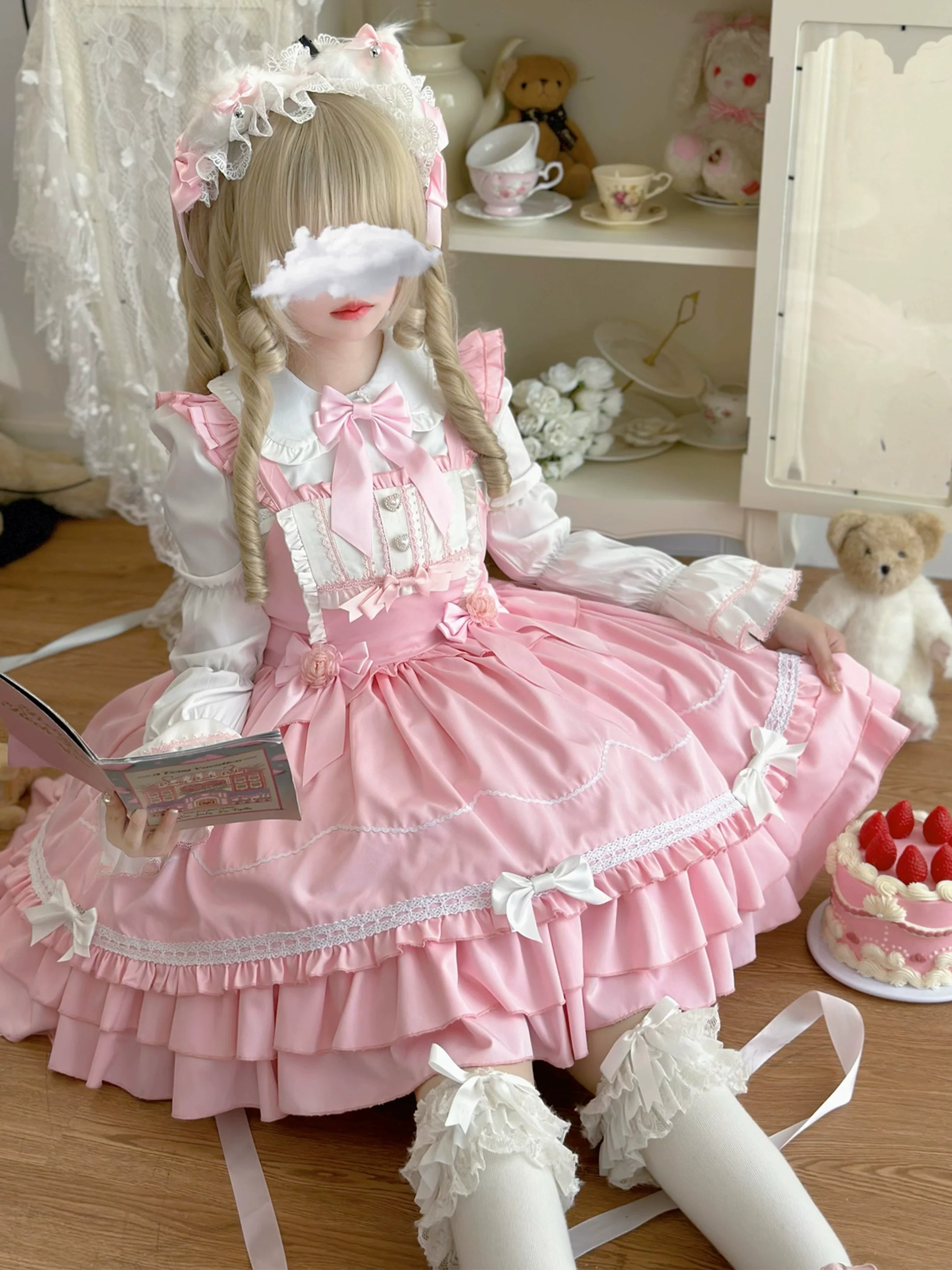 Paper Shell Cake - Sweet Lolita JSK Dress Summer Dress - image 11