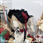 Gothic Lolita Bonnet Pure Cotton Hat Collection - image 12