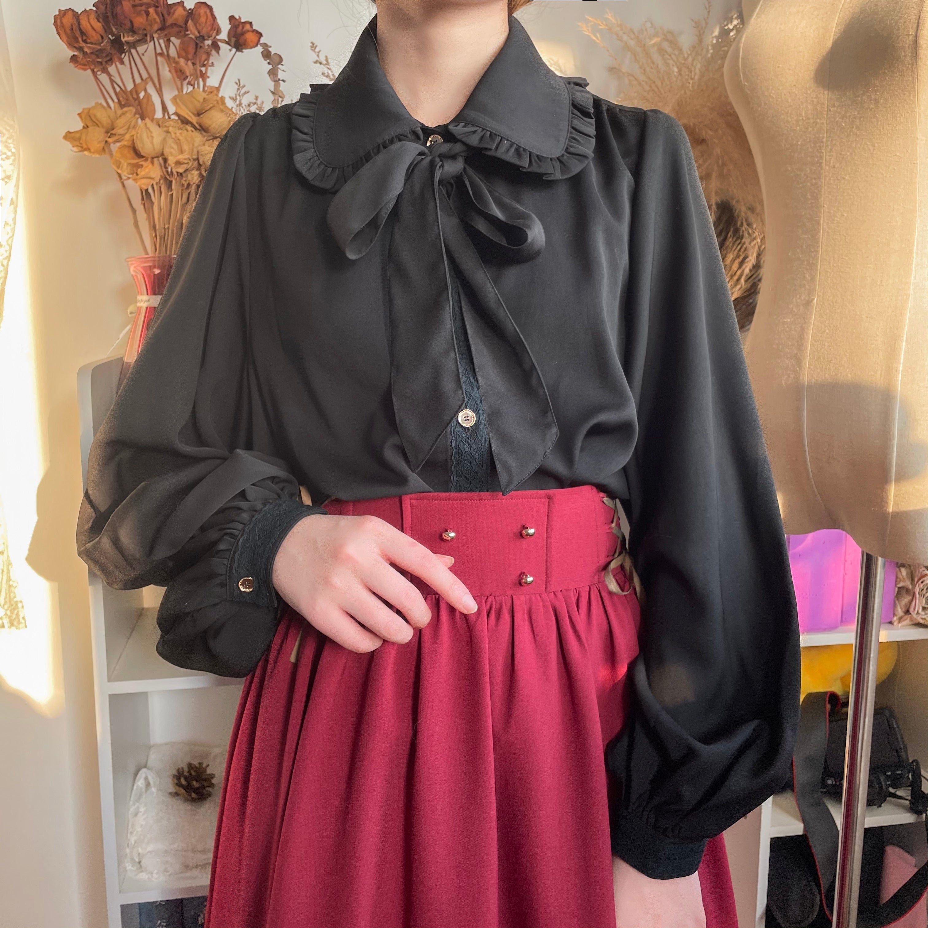 Mayer's Whisper - Vintage Lolita Large Sleeve Blouse - image 27