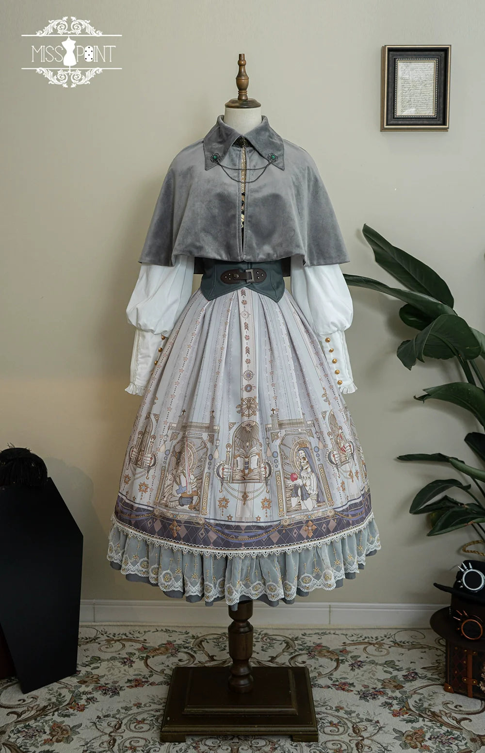 Demon Hunting Notes - Fishbone Gothic Lolita Skirt - image 62