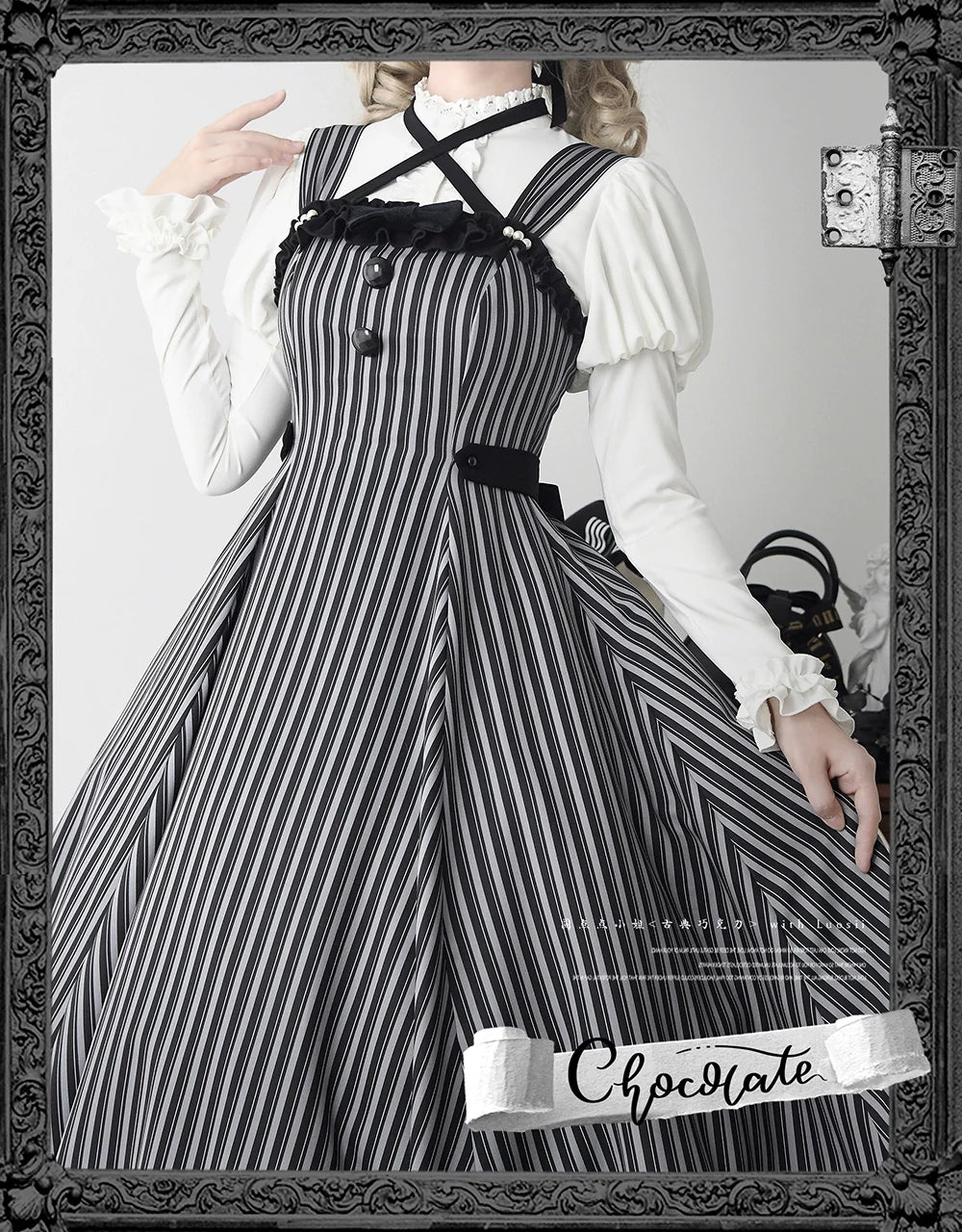 Classic Lolita JSK Customized Stripe Lolita Dress - image 45