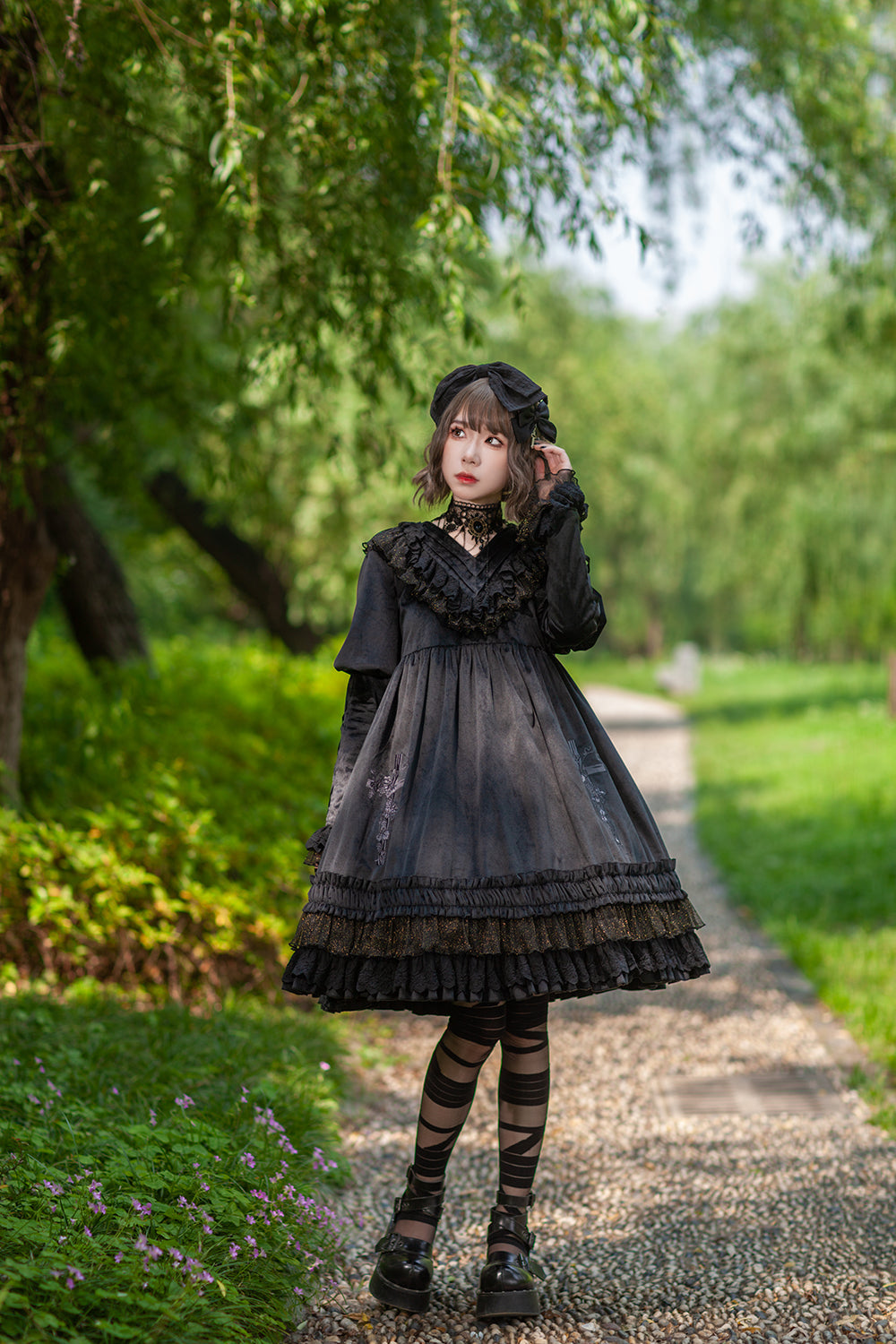 Holy Fruit Estate - Gothic Lolita OP Dress Multicolors - image 2