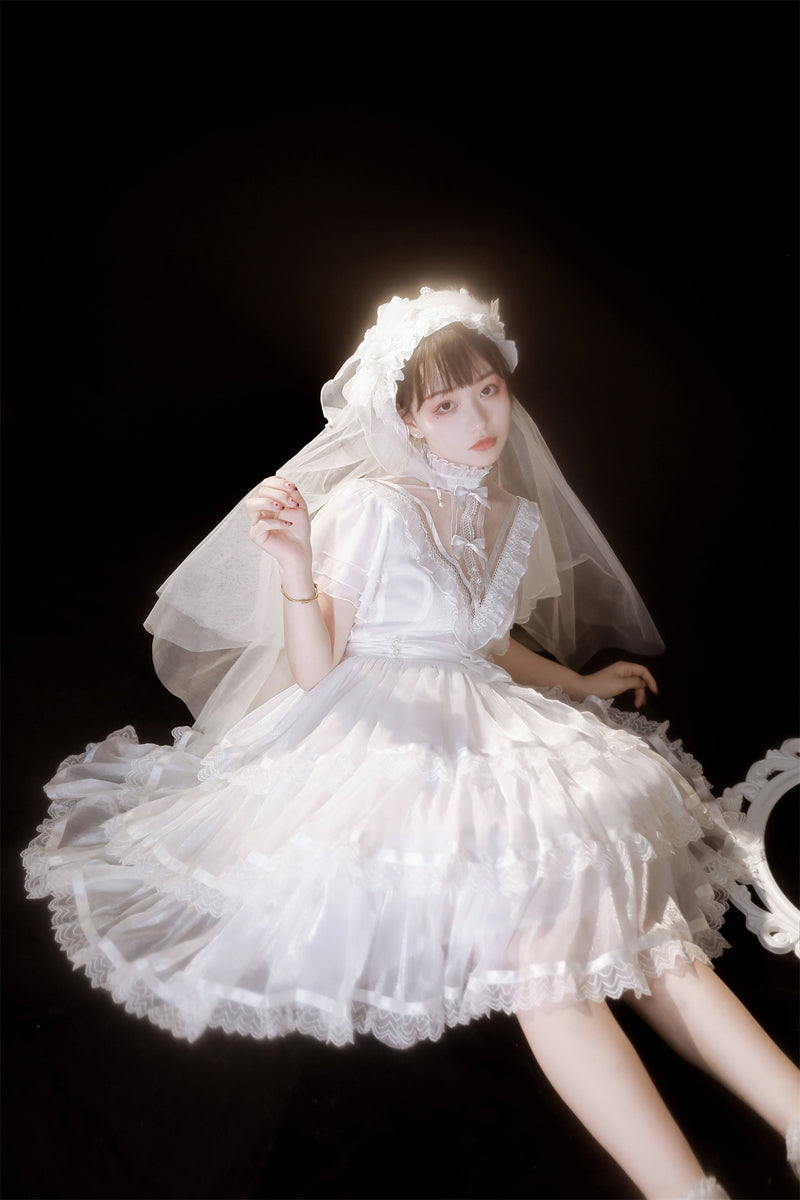 Castle Night - Dark Themed Gothic Lolita OP - image 3