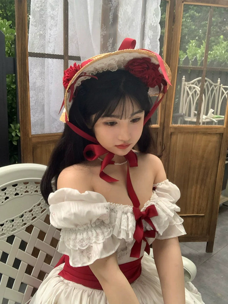 Elegant Floral Sweet Lolita OP Corset Accessory - image 31