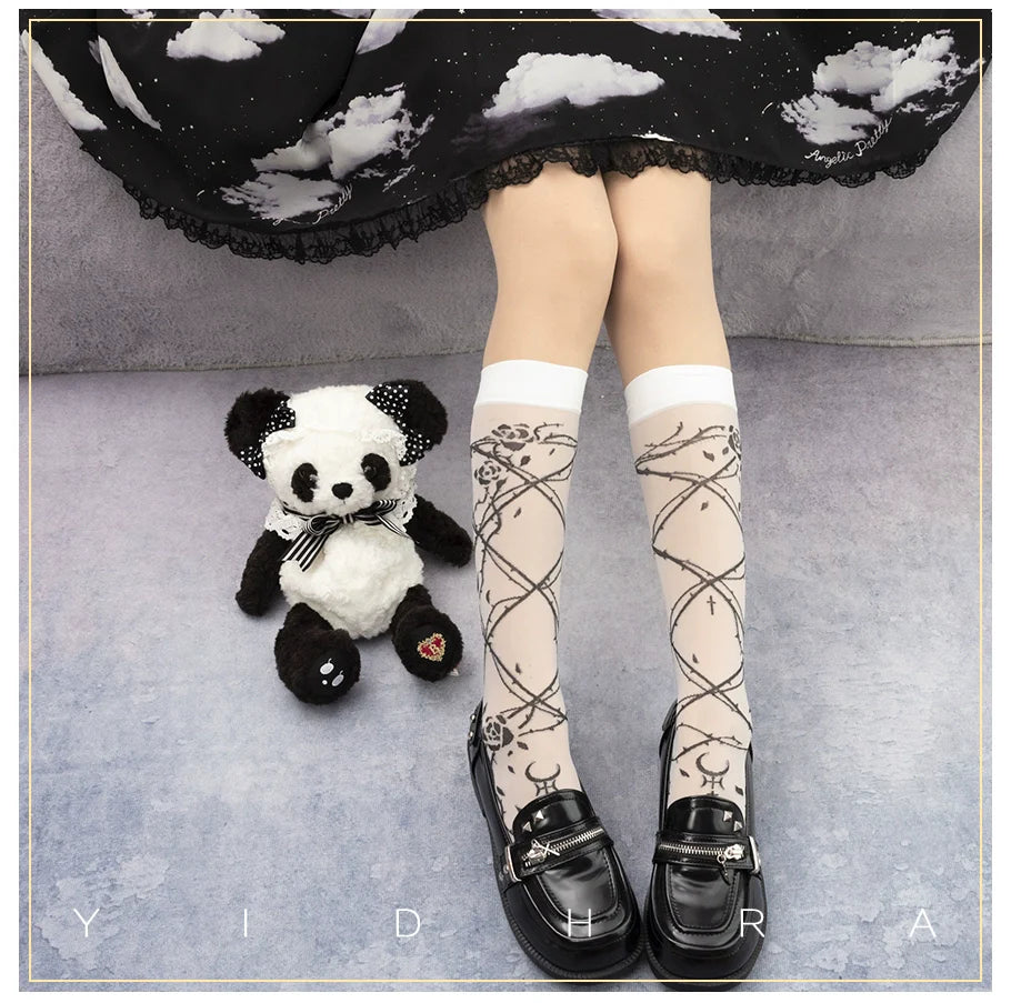 Glass Yarn Gothic Lolita Tights Collection - image 21