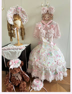 Spring 2025 Old School Lolita Floral JSK and OP Dress Series and Accessories - image 13