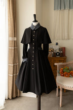 Classic Full Cardigan - Elegant Winter Lolita Coat Dress - image 2
