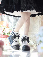 Bear Dada - Winter Kawaii Lolita Boots, Plush Accent - image 9