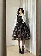 German Bookshelf - Classic Lolita Printed JSK Dress - image 29