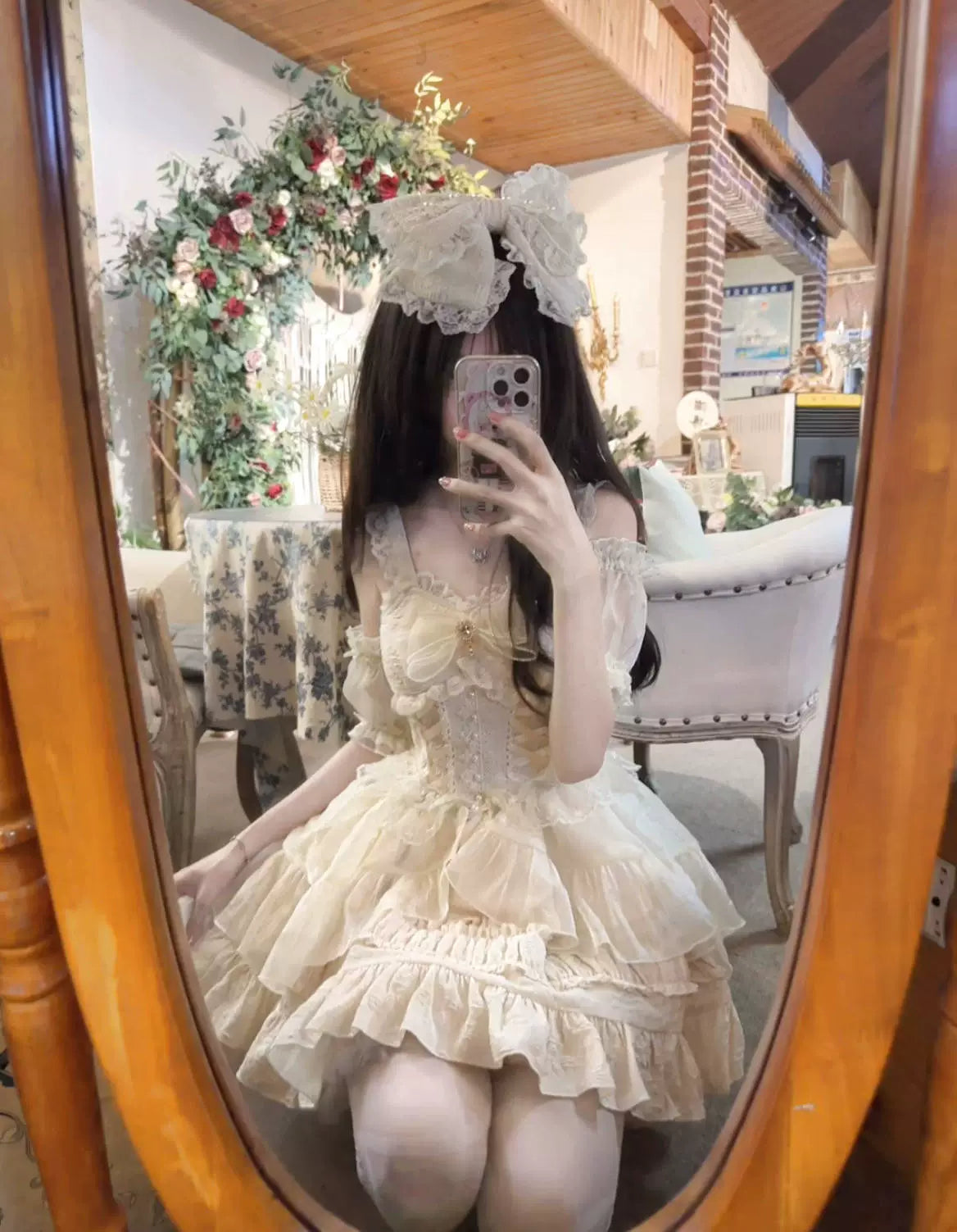 Rose Tale Sweet Lolita Summer Suspender JSK Dress and Accessories - image 5