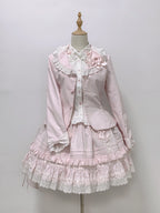 Bunny's Wish - Old School Lolita Coat, Flounce Hem Skirt - image 2