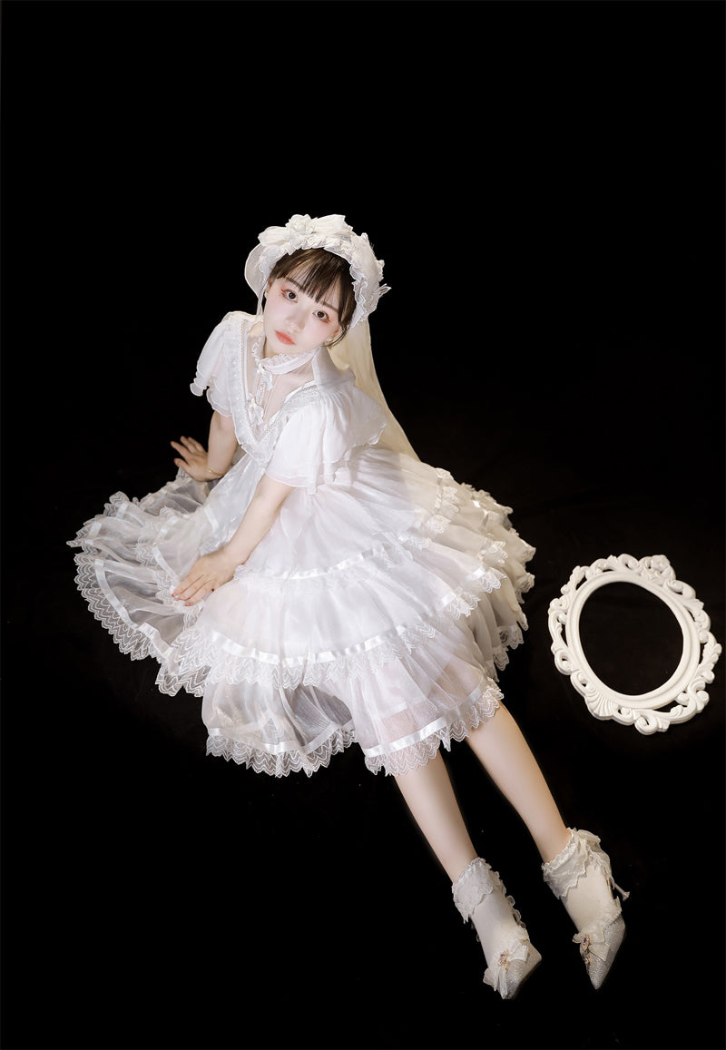 Castle Night - Dark Themed Gothic Lolita OP - image 5