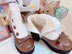 Winter Lolita Boots Fur Mary Jane Lolita Low Heel Shoes - image 48