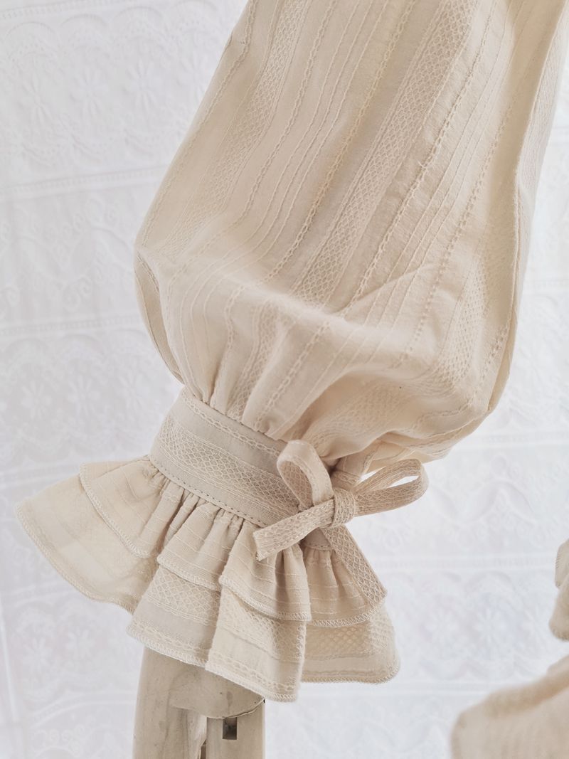 Cotton Lolita Blouse, Autumn and Winter Japanese Style - image 5